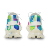Colorful Tie-Dye Mesh Sneakers — Men's Athletic Casual Shoes thumbnail 3
