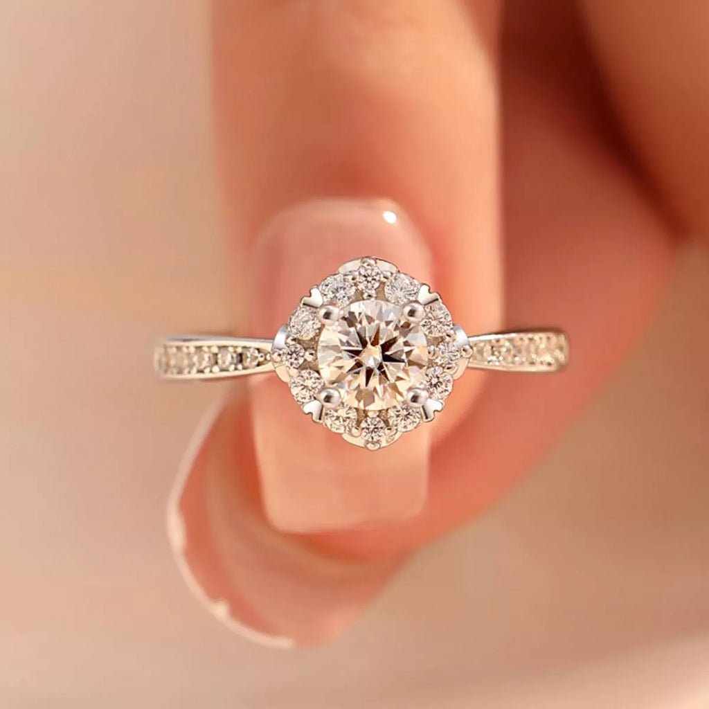 1 Carat 925 Sterling Silver Moissanite Ring