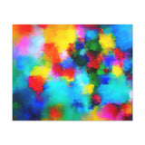 Abstract Rainbow Splash Matte Canvas Print thumbnail 13