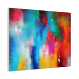 Vibrant Abstract Color Splash Matte Canvas Print thumbnail 62