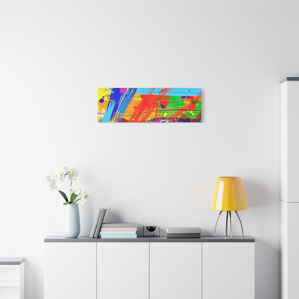 Abstract Color Splash Canvas Print — Vibrant Modern Wall Art