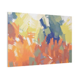 Abstract Colorful Brushstroke Matte Canvas Wall Art – Vibrant Orange & Green Stretched Print thumbnail 74