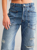 Distressed Jeans with Pockets thumbnail 4