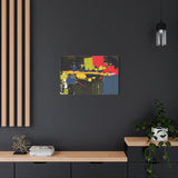 Abstract Color Splash Matte Canvas Print — Modern Stretched Wall Art thumbnail 64