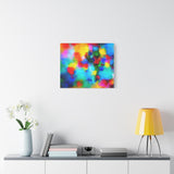 Abstract Rainbow Splash Matte Canvas Print thumbnail 54