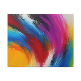 Abstract Rainbow Swirl Matte Canvas Print (Stretched) thumbnail 8