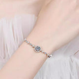 1 Carat Moissanite 925 Sterling Silver Bracelet thumbnail 2