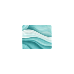 Bifold Stylish Wallet – Blue Abstract Wave Design