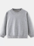 Children's Casual Solid Color Crew Neck Sweatshirt thumbnail 7