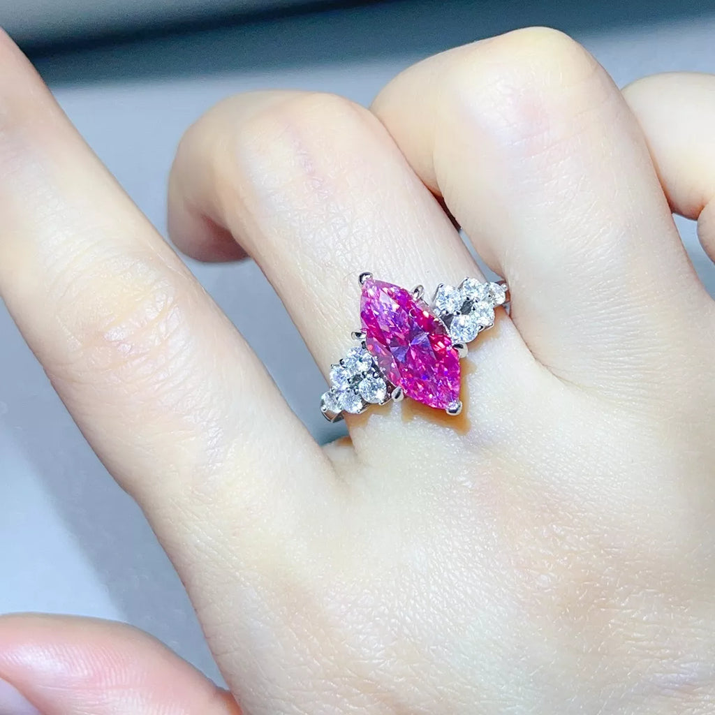5 Carat 925 Sterling Silver Moissanite Ring