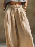 Full Size Elastic Waistband Wide Leg Pants Plus Size thumbnail 11
