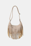 Suede Fringe Adjustable Strap Shoulder Bag thumbnail 9