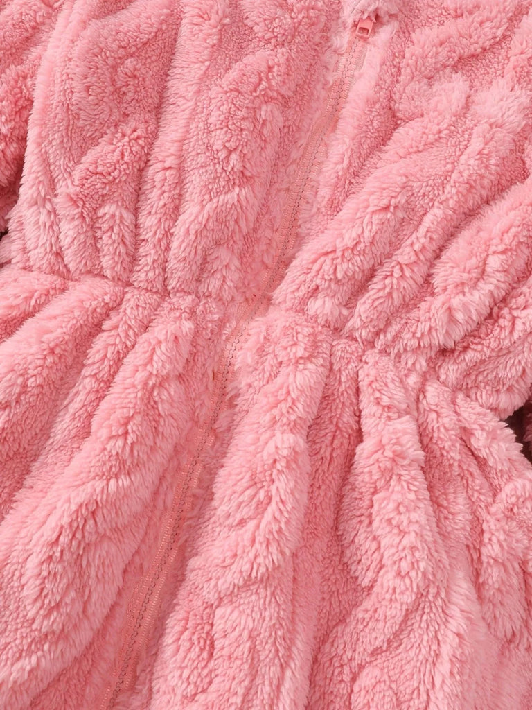 Children's Zip Up Hooded Fleece Outerwear