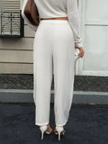 High-Waisted Pleated Wide-Leg Pants thumbnail 5