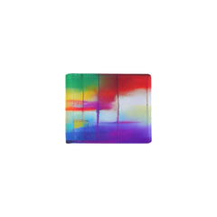 Bifold Stylish Men’s Wallet – PU Leather All-Over Print Slim Card & Cash Wallet