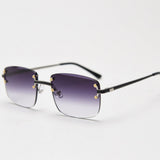 Rimless Gradient Tinted Sunglasses thumbnail 3