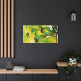Abstract Green & Yellow Matte Canvas Print – Vibrant Modern Wall Art thumbnail 76