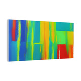 Abstract Rainbow Blocks Matte Canvas Print thumbnail 56