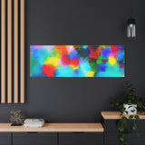 Abstract Rainbow Splash Matte Canvas Print thumbnail 94