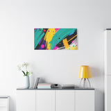 Abstract Neon Brushstroke Canvas Print — Colorful Modern Wall Art thumbnail 78
