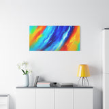 Abstract Rainbow Wave Matte Canvas Print — Vibrant Stretched Wall Art thumbnail 84