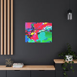 Abstract Neon Splash Matte Canvas Print — Vibrant Colorful Stretched Wall Art thumbnail 67