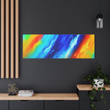 Abstract Rainbow Wave Matte Canvas Print — Vibrant Stretched Wall Art thumbnail 94