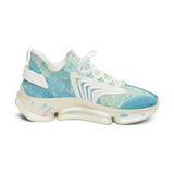 Women's Mesh Sneakers — Aqua Tie-Dye Breathable Athletic Shoes thumbnail 4