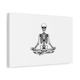 Yoga Skeleton Canvas Print — Meditating Skeleton Wall Art, Minimalist Gothic Home Decor thumbnail 23