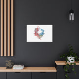 Abstract Color Splash Canvas Print — Modern Watercolor Circle Art on Matte Stretched Canvas thumbnail 44