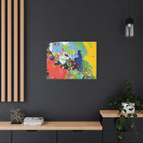 Abstract Color Splash Matte Canvas — Stretched Wall Art thumbnail 67