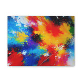 Abstract Color Splash Matte Canvas Print — Vibrant Stretched Wall Art thumbnail 2