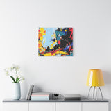 Abstract Color Splash Matte Canvas Print — Modern Stretched Wall Art thumbnail 57