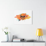 Skull Art Canvas Print – Vibrant Paint-Splash Skull Wall Decor thumbnail 63