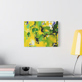 Abstract Green & Yellow Matte Canvas Print – Vibrant Modern Wall Art thumbnail 39