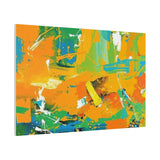 Abstract Orange & Green Canvas Art — Vibrant Modern Wall Decor thumbnail 98