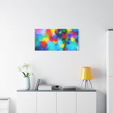 Abstract Rainbow Splash Matte Canvas Print thumbnail 75