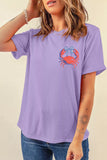 CRABBY Beach Day Graphic T Shirt thumbnail 4