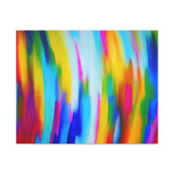 Abstract Rainbow Waves Matte Canvas Print — Vibrant Colorful Wall Art thumbnail 7