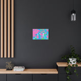 Neon Splash Abstract Canvas Print – Bright Pink & Aqua Modern Wall Art thumbnail 28