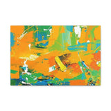 Abstract Orange & Green Canvas Art — Vibrant Modern Wall Decor thumbnail 6