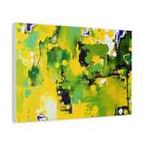 Abstract Green & Yellow Matte Canvas Print – Vibrant Modern Wall Art thumbnail 50