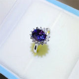 2 Carat 925 Sterling Silver Oval Moissanite Ring thumbnail 3