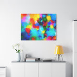 Abstract Rainbow Splash Matte Canvas Print thumbnail 90