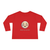 Toddler Long Sleeve Tee — 'Wake Me Up Later' Sleepy Emoji Kids Shirt thumbnail 5