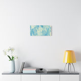 Abstract Aqua Brushstroke Canvas Print — Coastal Blue Wall Art thumbnail 42