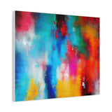 Vibrant Abstract Color Splash Matte Canvas Print thumbnail 53