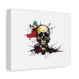 Skull Splash Art Canvas — Grunge Skull Wall Decor, Edgy Gothic Home Accent thumbnail 20