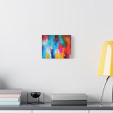 Vibrant Abstract Color Splash Matte Canvas Print thumbnail 27