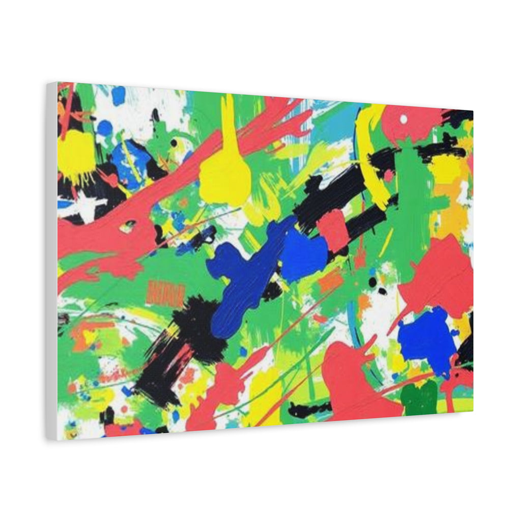Abstract Color Splash Canvas Print — Vibrant Modern Wall Art